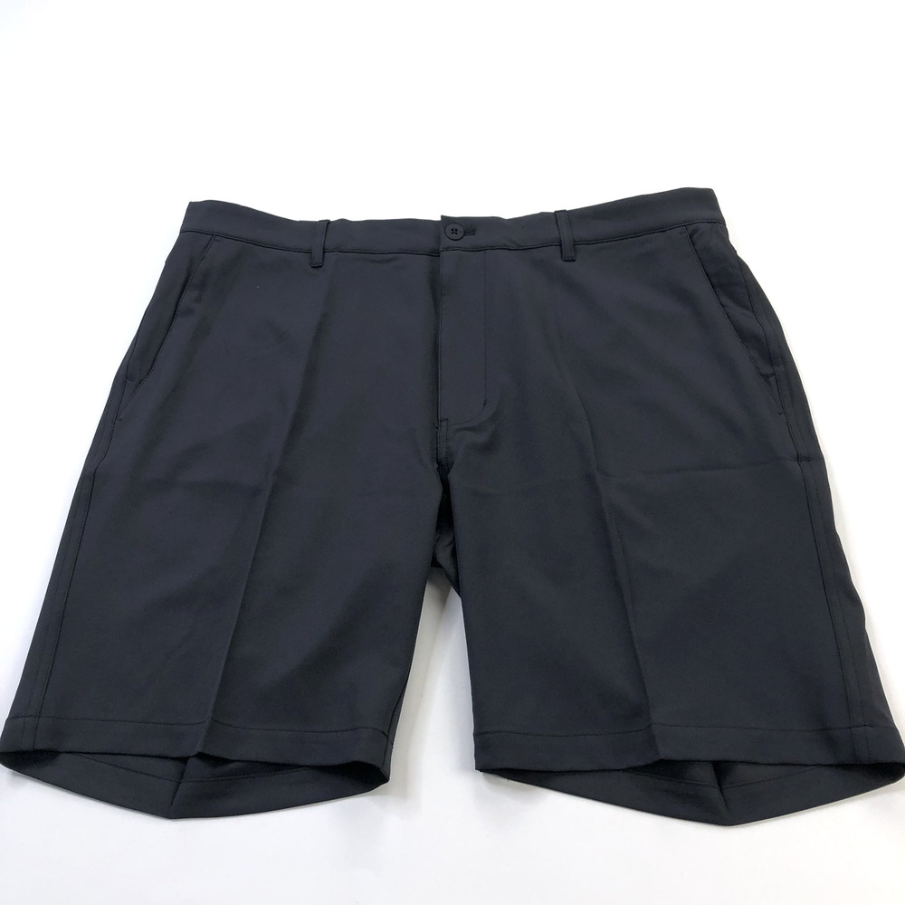 DUNNING Performance NEW 38 (Fit 39In) Golf Stretch Chino 9" Shorts Black